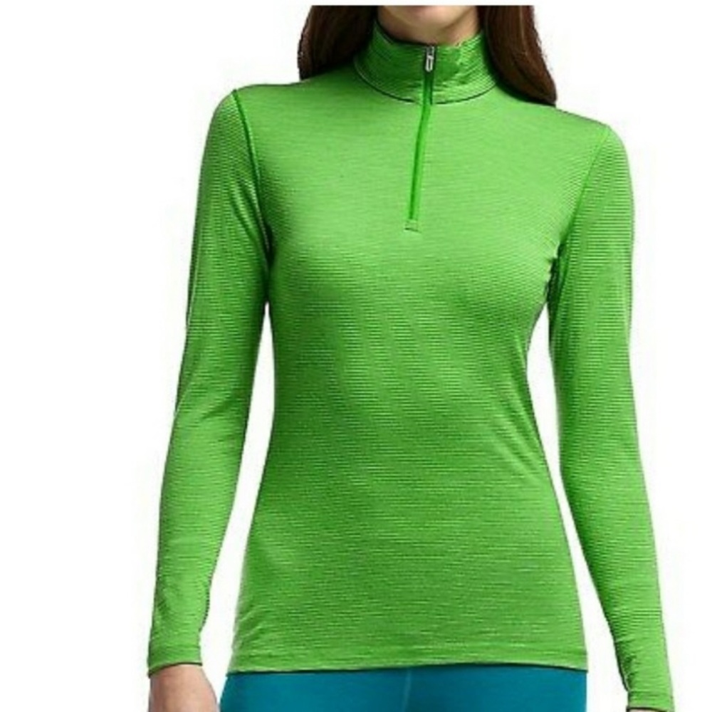 Icebreaker Oasis 200 Stripe Half Zip Long Sleeve
